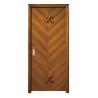 Buy cheap Natural Teak Veneer Solid Wood Flush Doors 45mm Thick Mid Century Wood Door from wholesalers