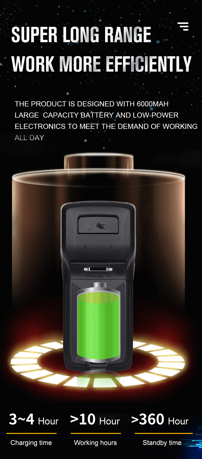 Android 11 PDA Android Industrial Handheld Terminal Rugged Pda Built-In Printer Barcode Scanner