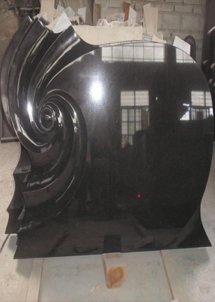 Monument Tombstone Granite Memorial Stones 3.04 G / Cm³ Density Black Russian