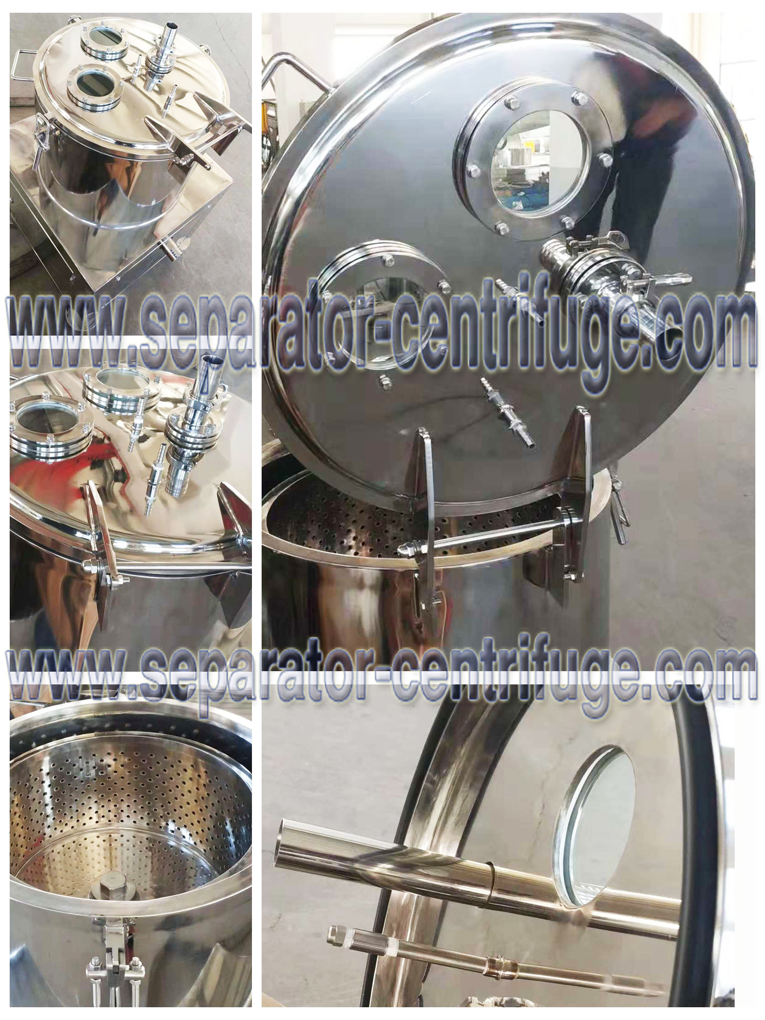 Hemp / Canna Bis Oil Extraction Centrifuge Spinning Extraction Machine 100L Volume