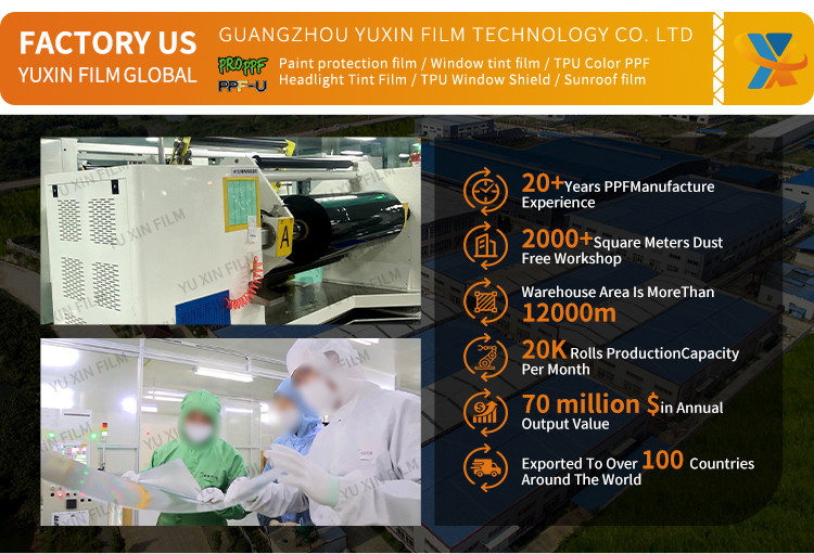 Self Healing TPU Car Paint Protection Film 1.83x15M 72 Inchx50 Feet Car PPF Film