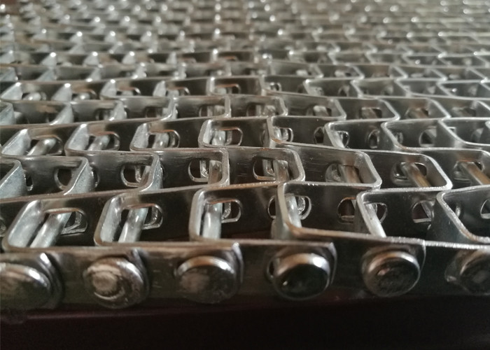 304 Stainless Steel Mesh Belt Flat Conveyor Belt For Steak Process Oven