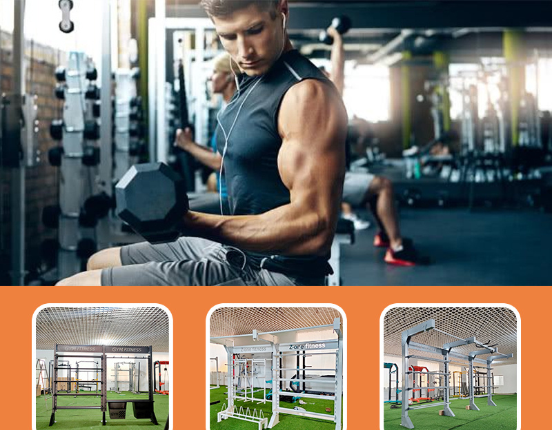 Exercise Machine Multifunctional Trainer Cage Multi Station Commerical Gym Equipment Power Rack