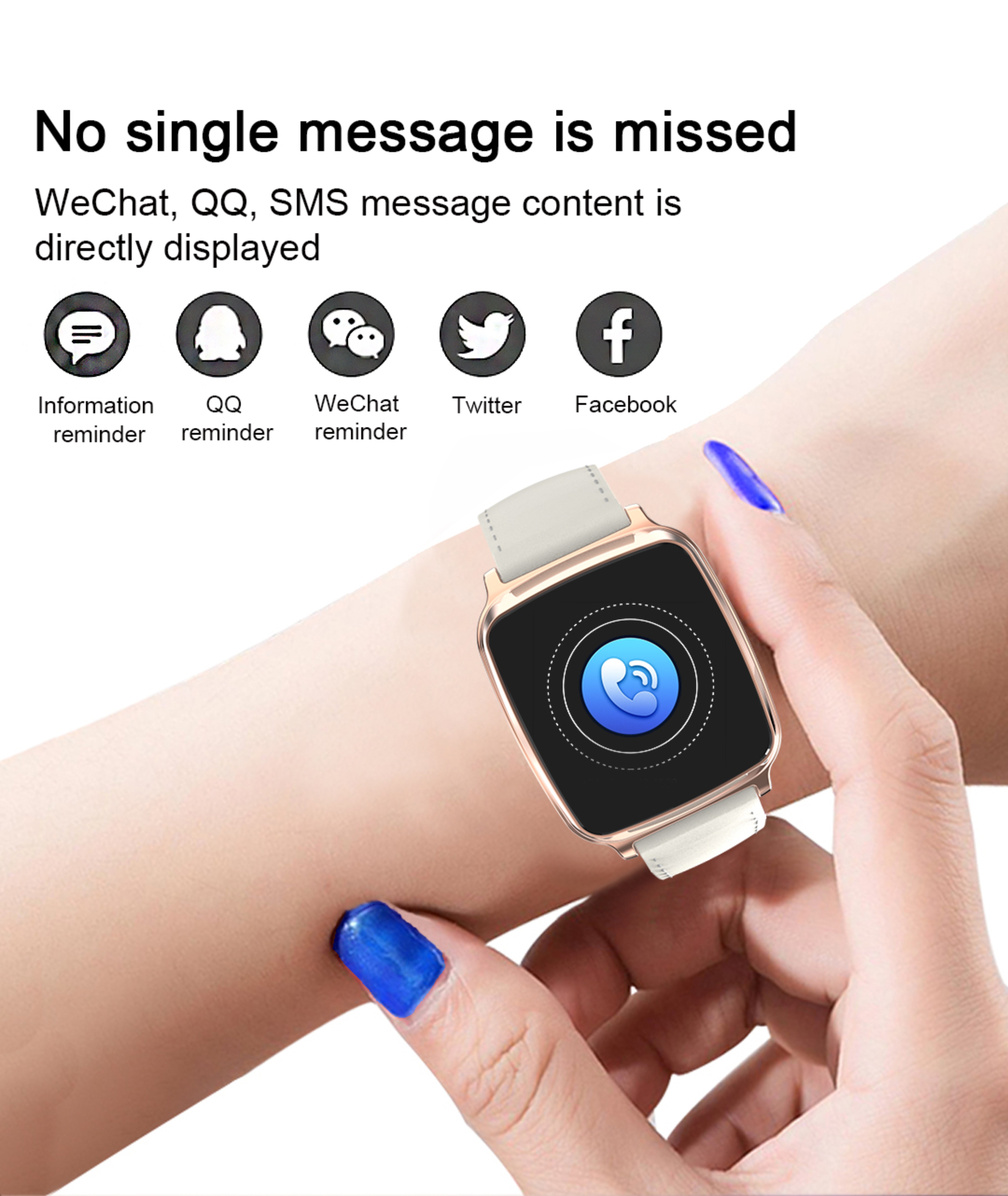 M10smart watch Full Touch Screen Watch BLE Realidad Virtual Smart Heart Rate Wristband 170mAH