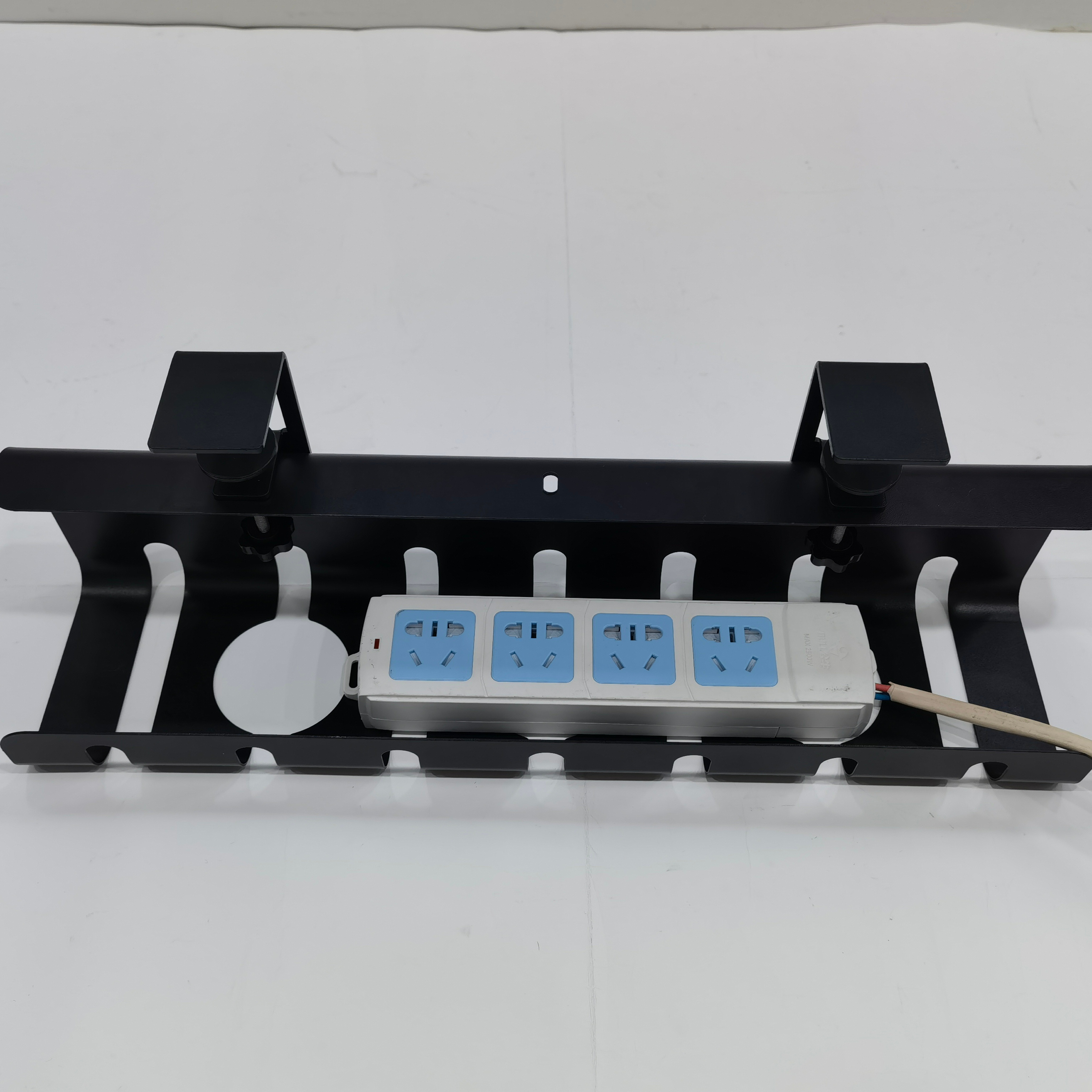 Under Desk Cable Storage No Drill Wire Management Power Strips Basket for Office 1.6kg