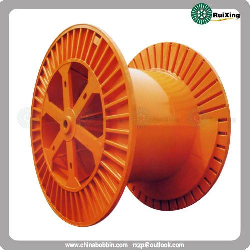 Big steel corrugated spool for cable machine Corrugated steel spool for wire