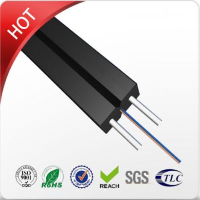 LSZH Outer Sheath Soft Outdoor Armored Fiber Optic Cable , Custom Fiber Optic