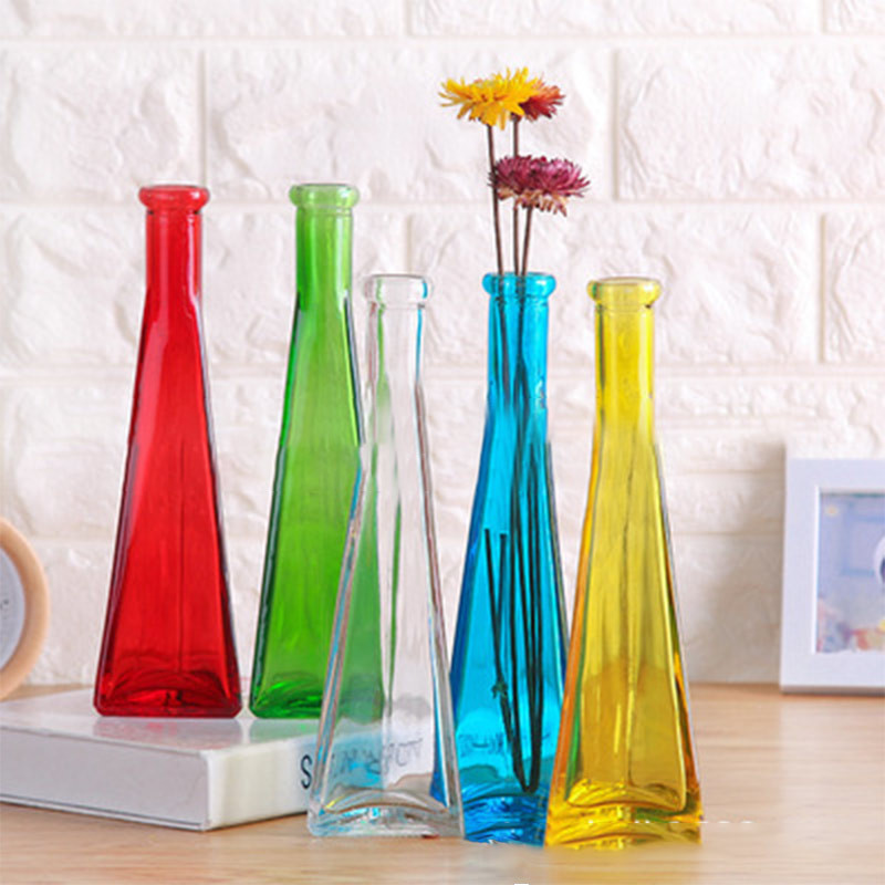 Artificial Flower Infinity Vases Polished Crystal Glass Vases