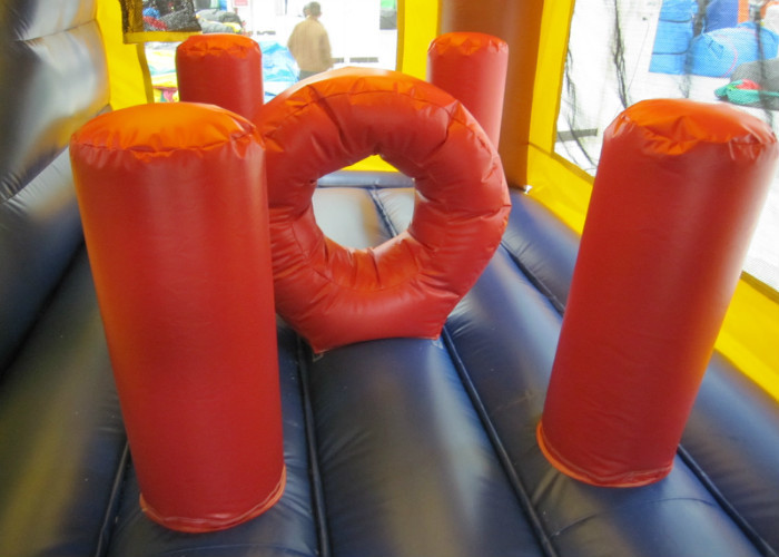 Classic inflatable pirate themed combo for sale PVC standard size inflatable pirate bouncy with slide for kids under 15