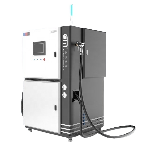 AC Refrigerant Charging Machine CM8600 Automatic PLC Freon Charging Station R134a R32 Refrigerant Charging Equipment
