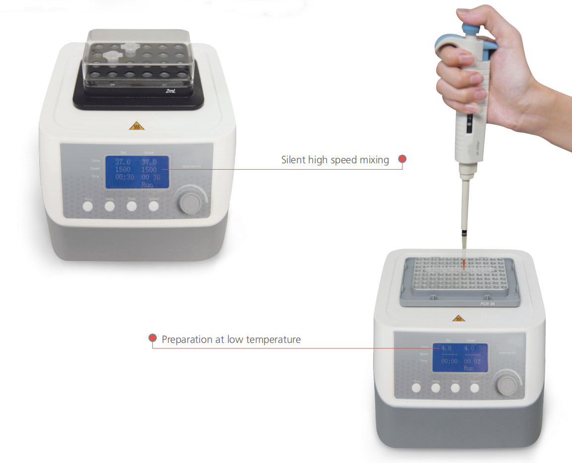Lab Thermo Shaker Digital Metal Dry Bath Incubator With Heating / Cooling