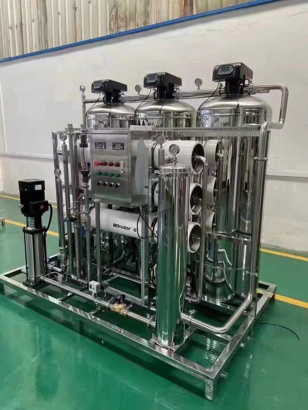 1T/H－12 T/H Industrial Water Purifier RO Pure Water Equipment
