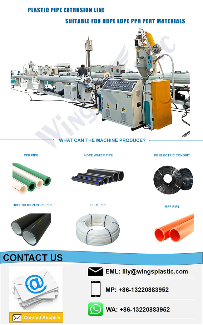 PPR Pipe Production Line PPR Pipe Making Machine Single Screw Extruder Machine