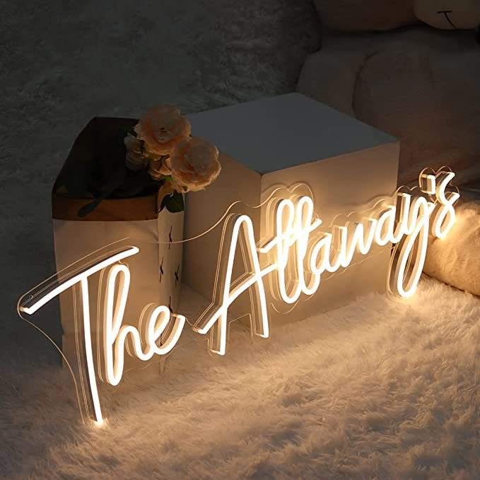 Custom For Wedding Decorate Christmas Decoration Waterproof Letters Neon Sign