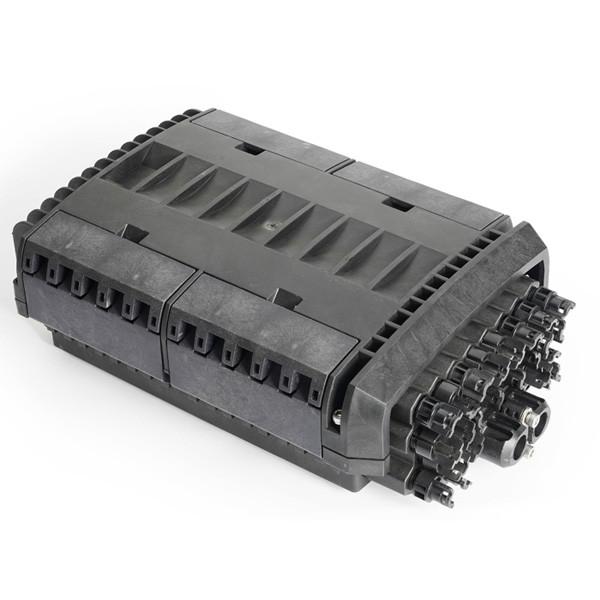 Waterproof Fiber Optic Splice Closure 96 Fiber Flipped Over Design With 24 Cable