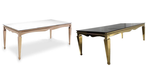 10 Foot Stainless Steel Banquet Table 2x6 2x4 Hotel Event Golden