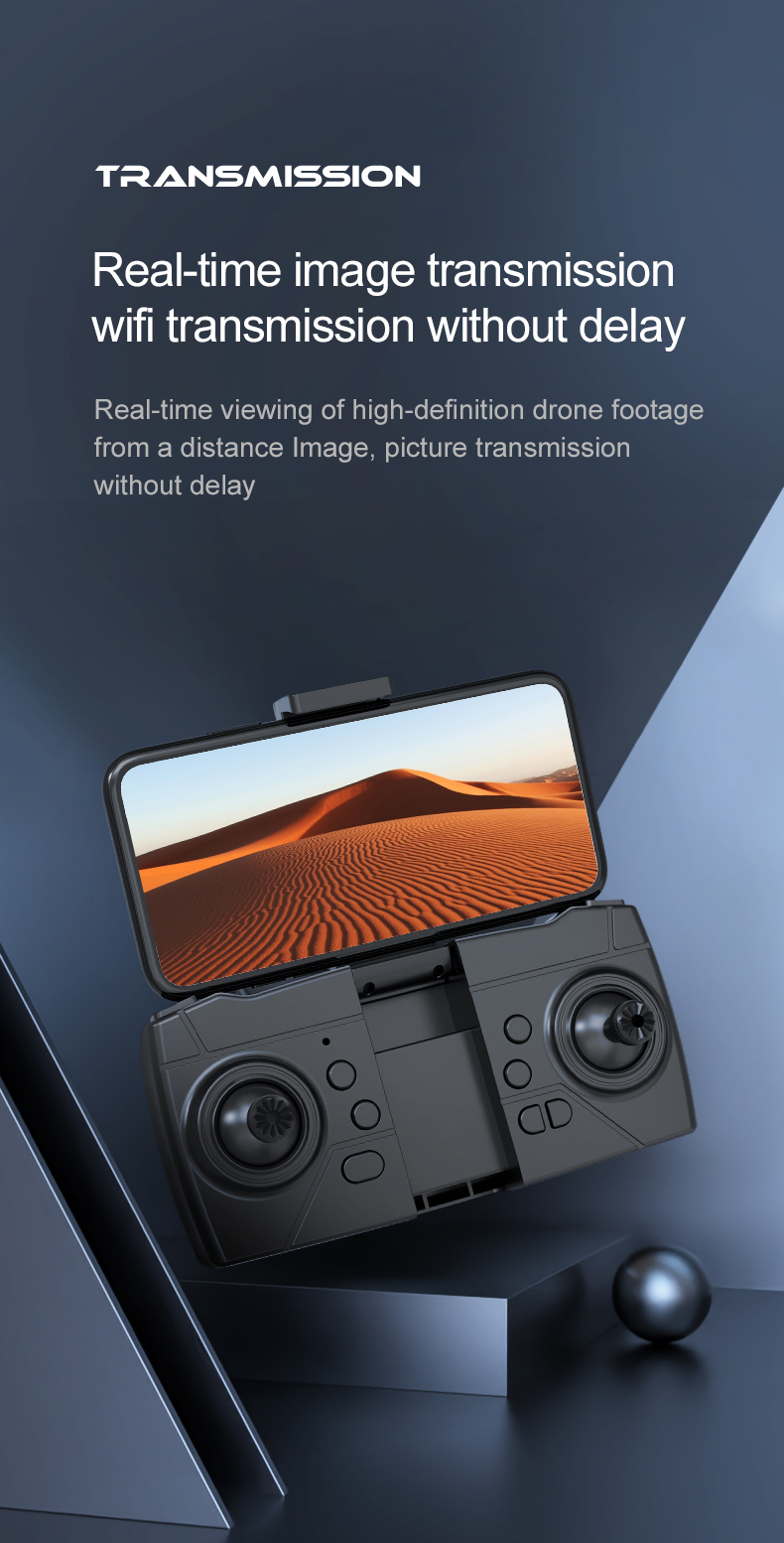 7.4V 2500mAh Battery Capacity Aerial Quadcopter Drone with Dual Camera and Obstacle Avoidance