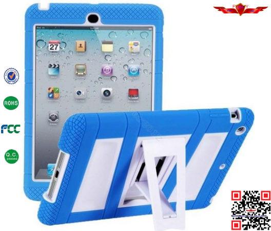 Hot Selling Brand New Import TPU+Silicone+PC Hybrid Hard Cover Case For Ipad