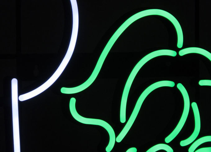 Play Badminton PVC Leon Sign White Green Color