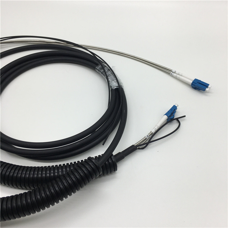 Duplex Armored Fiber Patch Cord CPRI DLC-DLC For BBU / RRU 5G Base Station