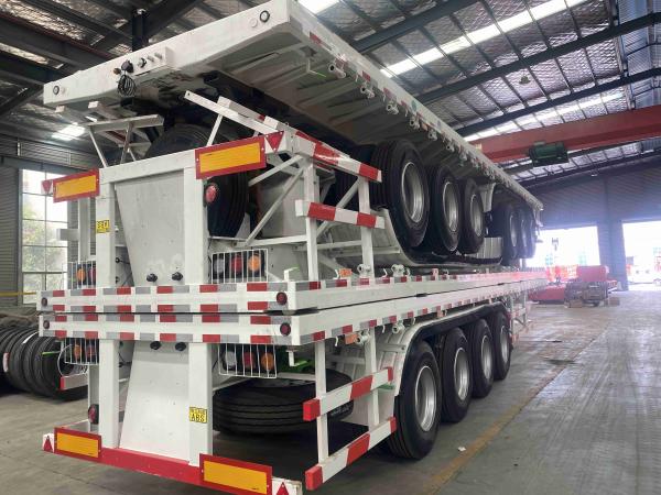 CIMC 40 Ton 60t 2/3 Axle 20FT 40FT Container Chassis Used Flat Bed Gooseneck
