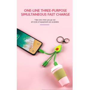 Customized PVC 4 in 1 USB Cable with Keyring