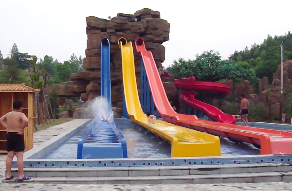 Speed Water Slide For Adults / OEM Tall Fiberglass Water Slides for Giant Water Park