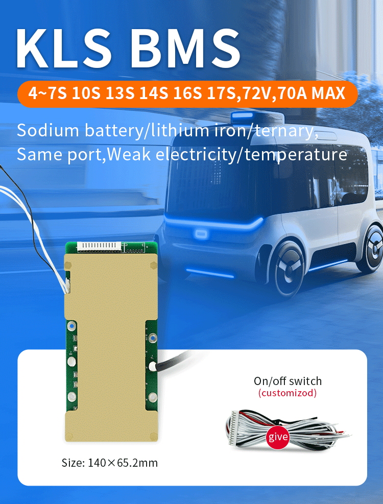 Microelectronics Start Up Power BMS Lithium Ion Battery Pack BMS For E Bike
