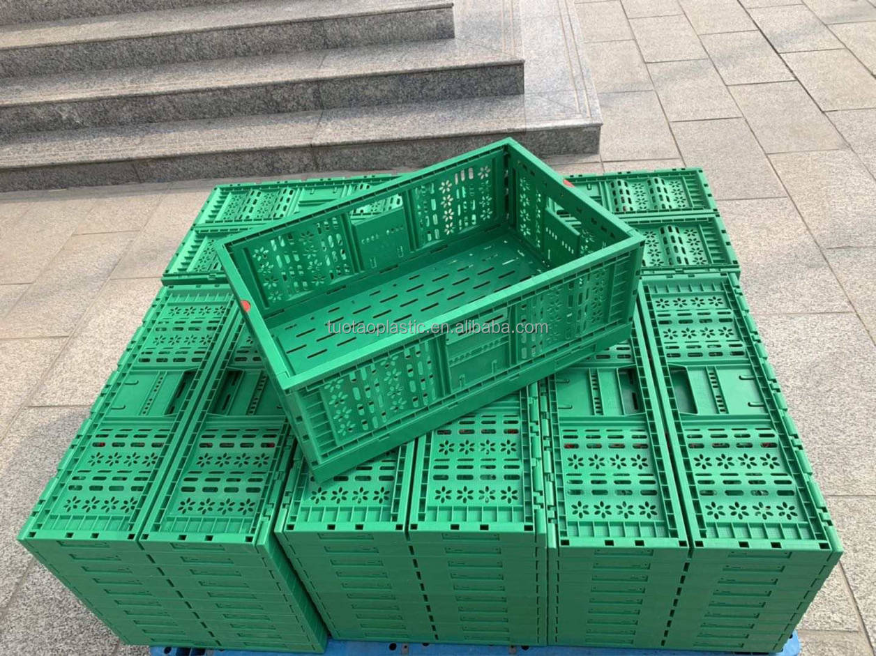 Stackable Plastic Storage Box Tote Foldable and Mesh Style with Durable Lid Included