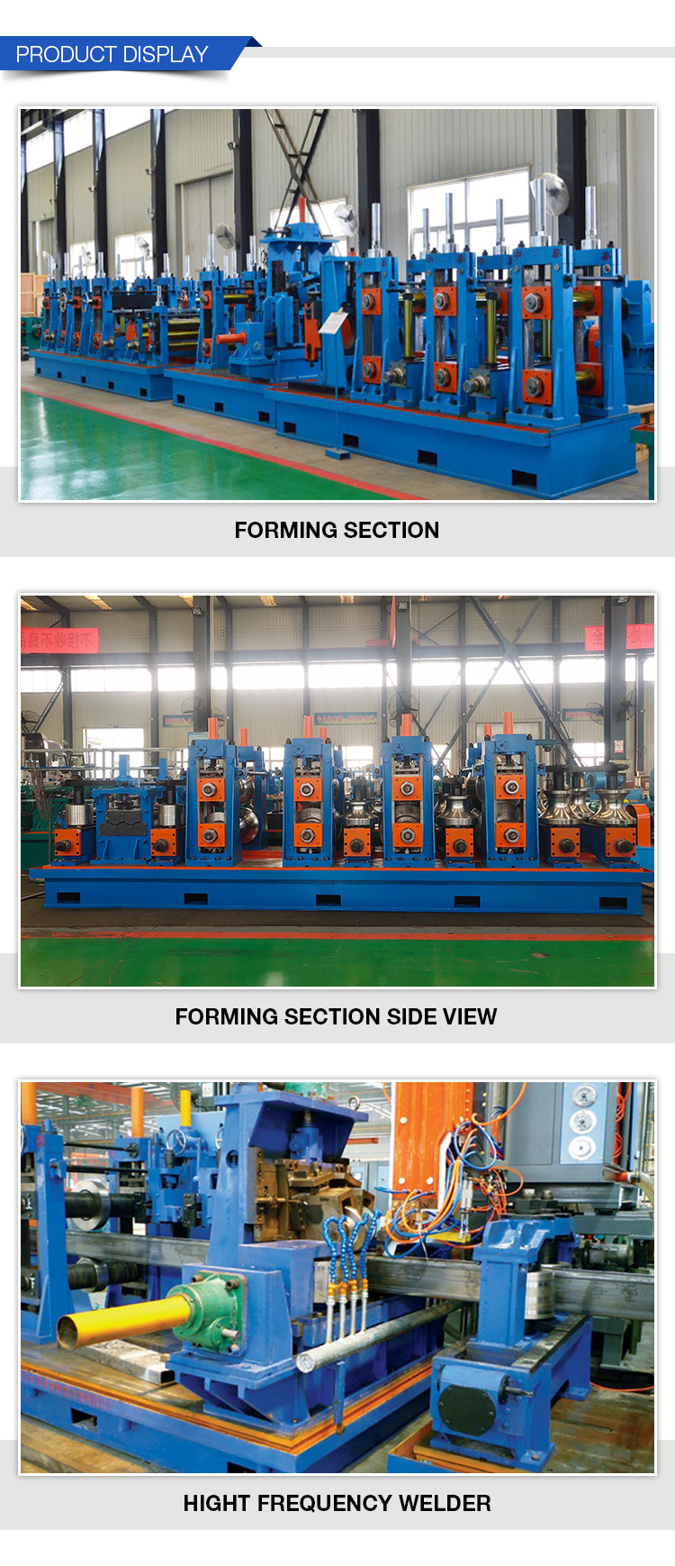 High Speed OD 42-89mm ERW Tube Mill Machine 700kw Long Service
