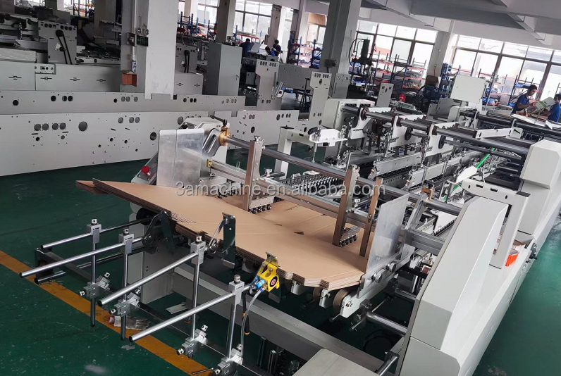 Long Service Life Automatic Box Folding Gluing Machine Accessories Box Pasting Machine