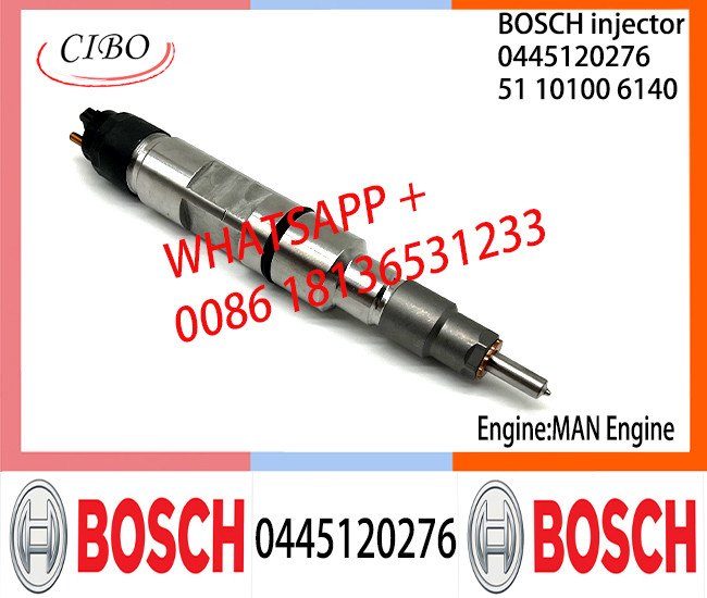 BOSCH 0445120276 Neutral Diesel Fuel Injector Assembly 0445120276 51101006140 For MAN Engine
