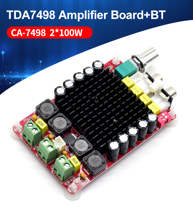 CA-7498 2*100W Dual Channel Power Amplifier Board for Home Stereo TDA7498 Audio Board