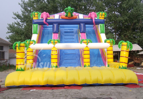 Durable Large Inflatable Slide WSS-102 CE UL EN14960 Certificated