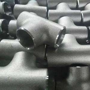 China Hot Sale Cheap Price Carbon Steel Pipe Fittings BW Tee SCH80S 2 1/2 A420 WPL6 ASME B16.9 on sale