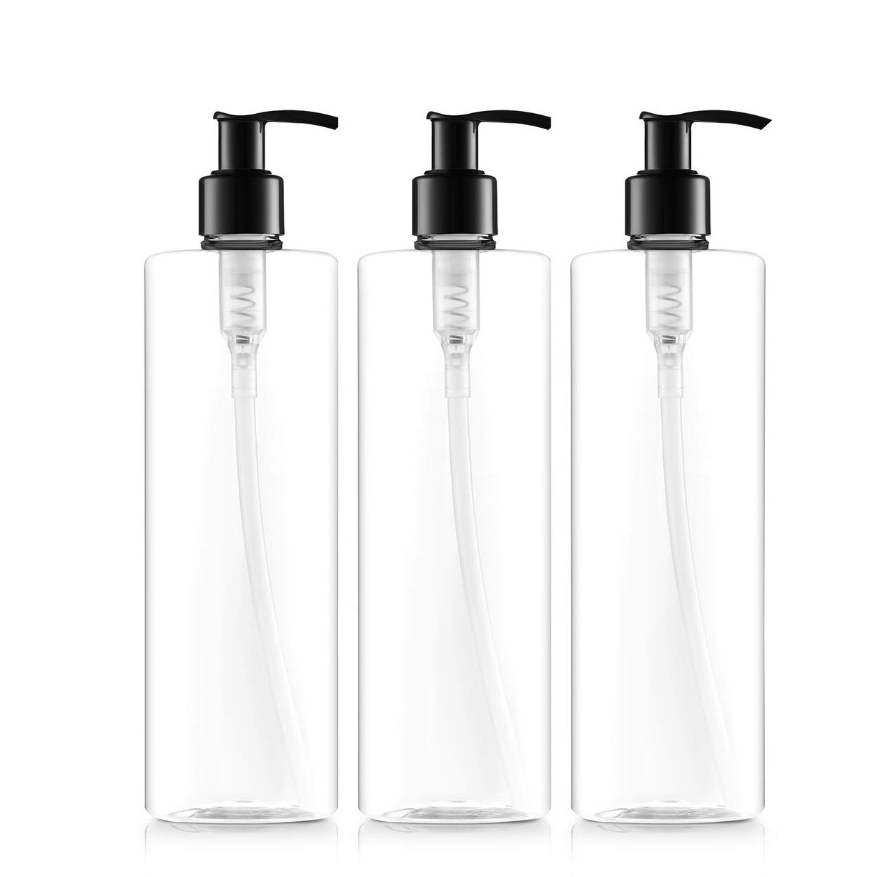 Blue Orange Plastic Cosmetic Bottles Non Spill Lotion Pump Bottle