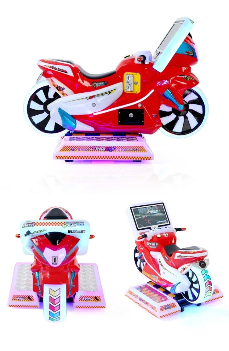 Coin Operated Kids Game Machine Kiddie Rides Racing Car Motorcycles 12 Months Warranty