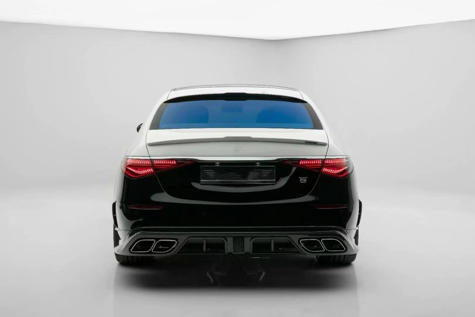 For Mercedes S-Class W223 Maybach Carbon Fiber Body Kit W223 Maybach Upgraded MSY Style Front Shovel Diffuser Spoiler