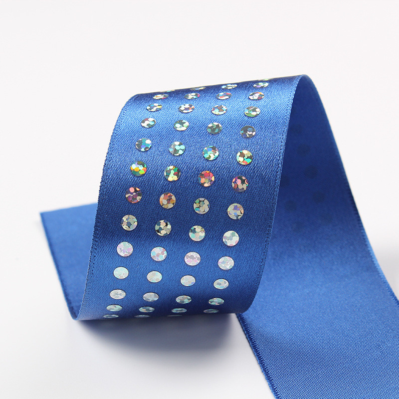 Single Face Diamond Poly Satin Ribbon 5mm-50mm Polyester Satin Ribbon