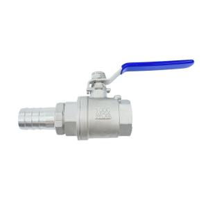 Structure Stainless Steel 2PC Floating Ball Valve with Pagoda Pipe End