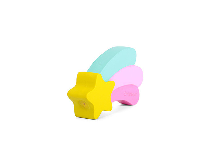 TPR Indestructible Rubber Dog Toys Star And Unicorn Shaped Floating