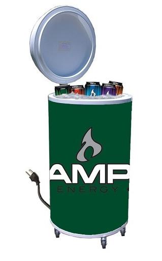 50L Cooler Fridge on Wheels Movable can cooler- 0-10 degrees-Promotional Cooler