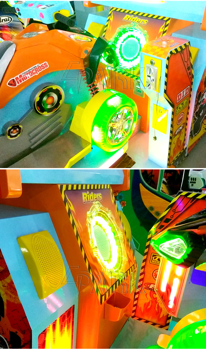 Epark Malaysia Electronic coin operated racing car game Machine with interactive rocking seat