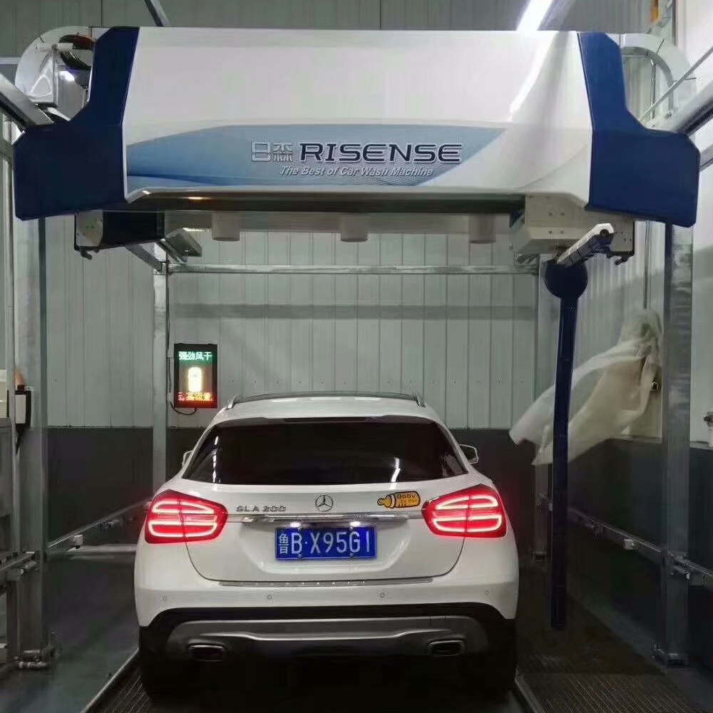 Powerful 1500W Automatic Tunnel Brush Car Washing Machine for Cars Jeeps and Coaches