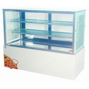  1.5 meter Vertical Chiller 660W , Cake Display Freezer 3 Shelf With Tough Glass Manufactures