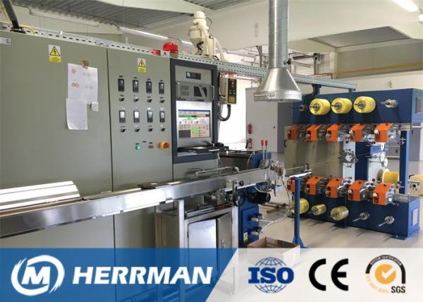 Simplex Half / Full Duplex Fiber Optic Cable Production Line For 2 Core Indoor