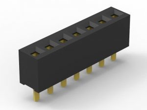  Single Row Female Pcb Board Connectors , 1 - 50 PIN Digit Circuit Board Connectors Manufactures