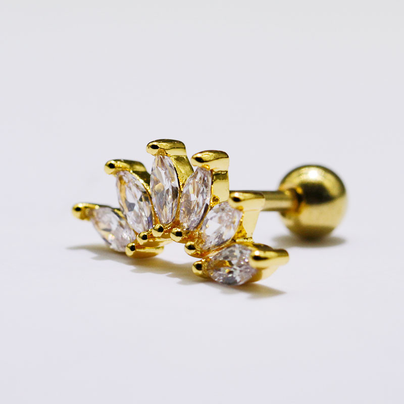 1.2mm 16G Gold Ear Piercing Jewellery