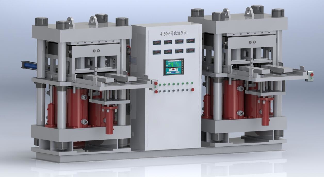 Four Column Hydraulic Press Hot Pressing Machine To Make Drum Brake Linings