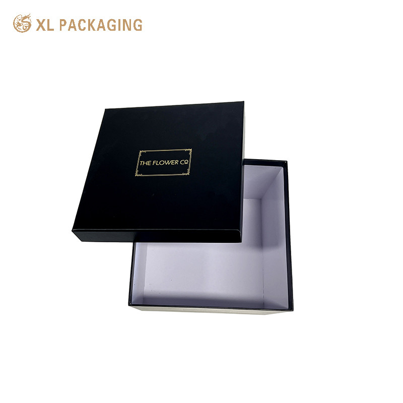 Wholesale Cheap Large Capacity Black Cardboard Paper Box Flower Gift Packaging